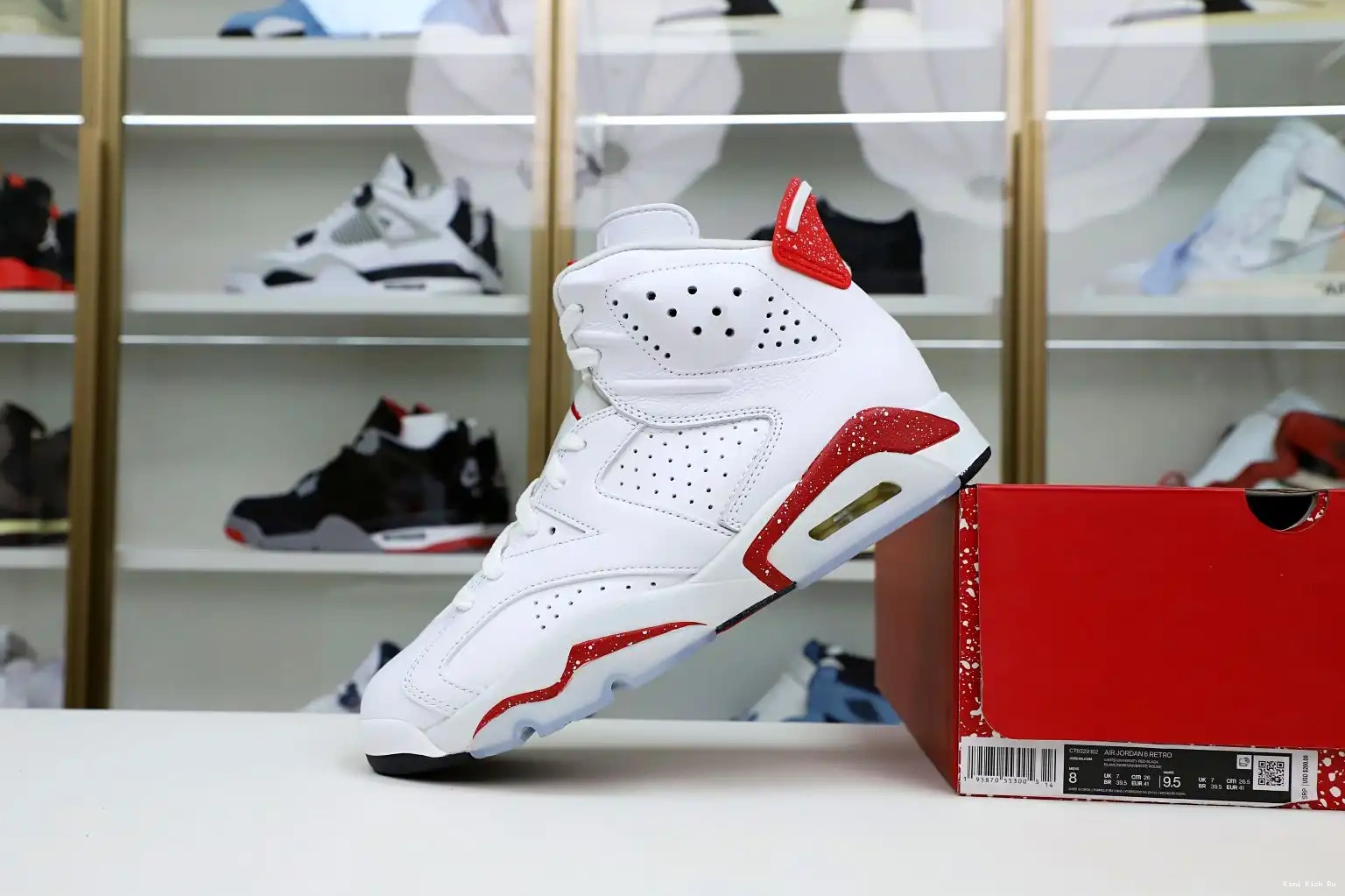 JORDAN 6 OREO AIR RED Kimikick 0718